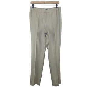 Lafayette 148 New York Women’s Barrow Flat Front 100% Linen Pants Size 6